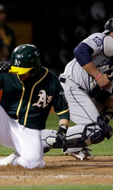 Alonso, Plouffe homer to keep A's rolling past Mariners 3-1 (Apr 21, 2017)